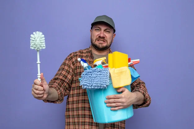 unpleased-slavic-cleaner-man-holding-cleaning-equipment-toilet-brush_141793-124856