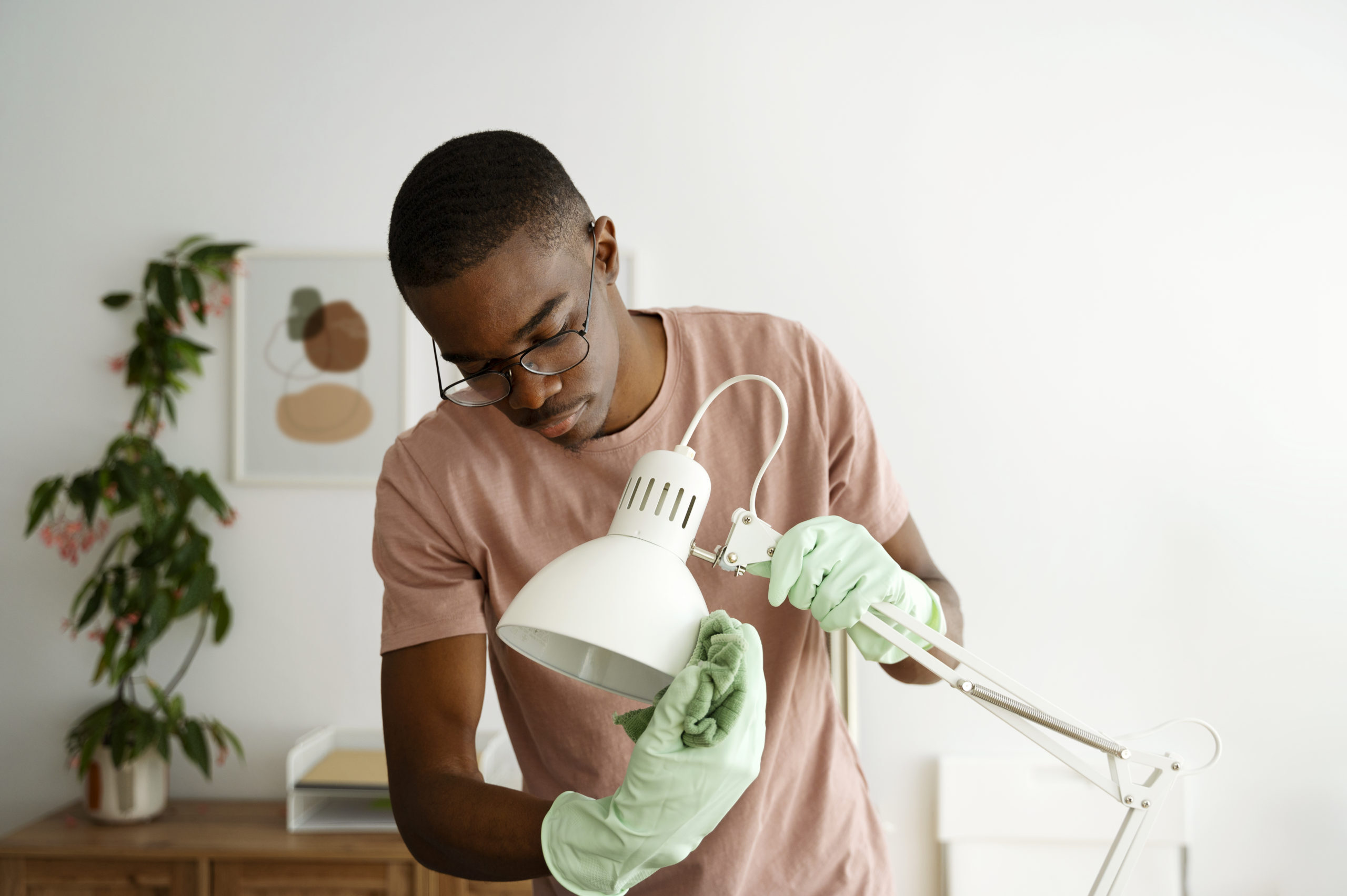 medium-shot-man-servant-cleaning-lamp