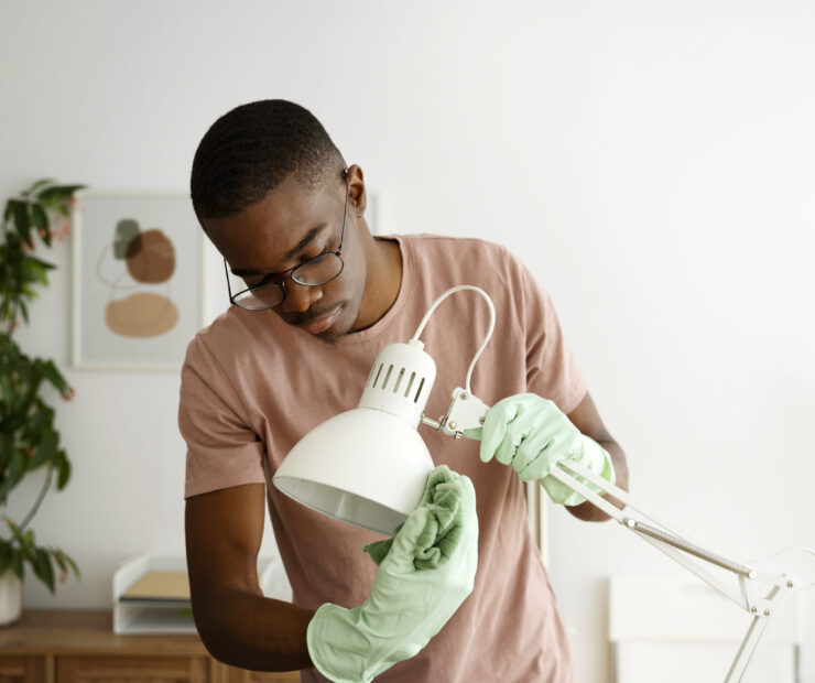 medium-shot-man-servant-cleaning-lamp